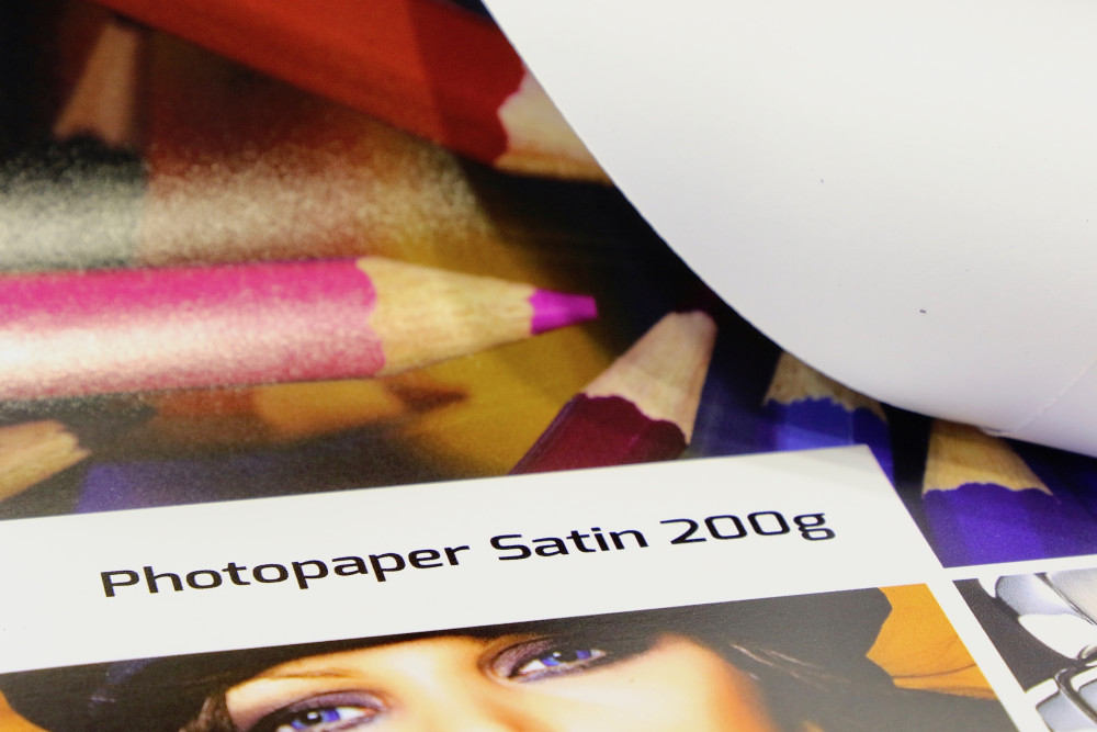 Photo paper for printing posters