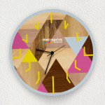 Wall clock with print