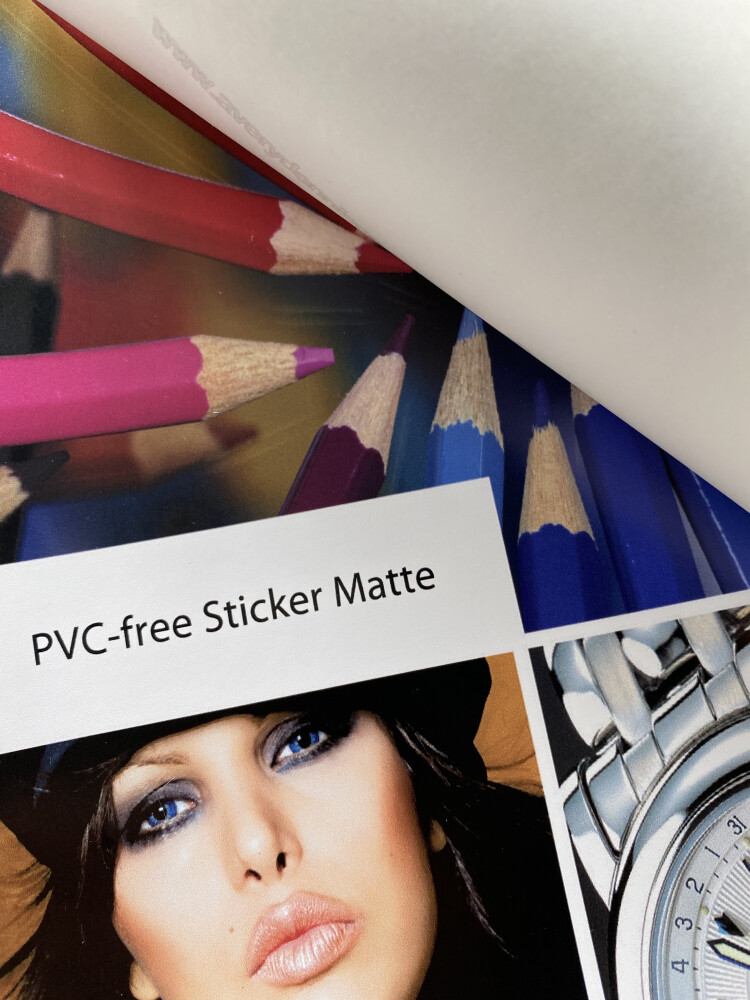 PVC-free sticker material for printing in Metroprint